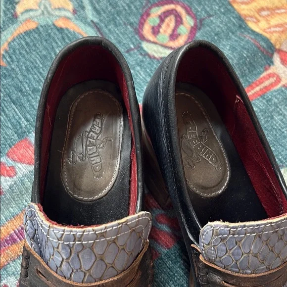 Gorgeous Freebird by Steven Bristol loafers in black navy 8 - Picture 3 of 8